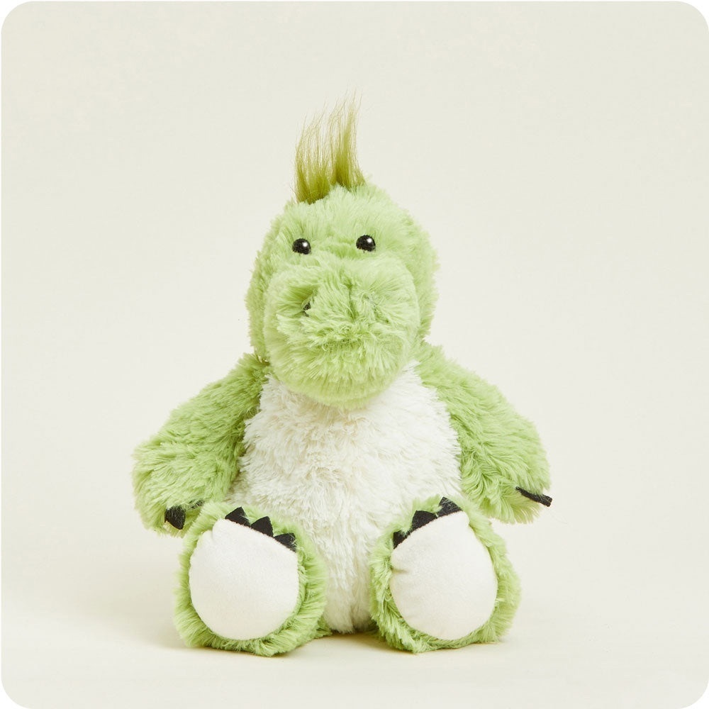 Warmies Plush Dino Green Weighted Microwavable Heating Pad